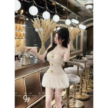 Đầm ống 3 nút phối lông dưới, mút dây kéo hông - Siêu thoải mái, giá 180.000₫ 5 Đầm ống 3 nút phối lông dưới, mút dây kéo hông - Siêu thoải mái, giá 180.000₫ 5