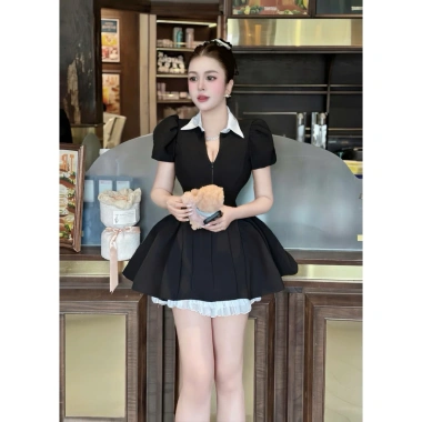 Đầm ROSA cổ sơmi tùng 2 bên nhúng xoè kèm quần, BIGSIZE, xưởng Mèo Xinh Đẹp, giá 199k 8 Đầm ROSA cổ sơmi tùng 2 bên nhúng xoè kèm quần, BIGSIZE, xưởng Mèo Xinh Đẹp, giá 199k 8