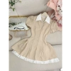 Đầm ROSA cổ sơmi tùng 2 bên nhúng xoè kèm quần, BIGSIZE, xưởng Mèo Xinh Đẹp, giá 199k 10
