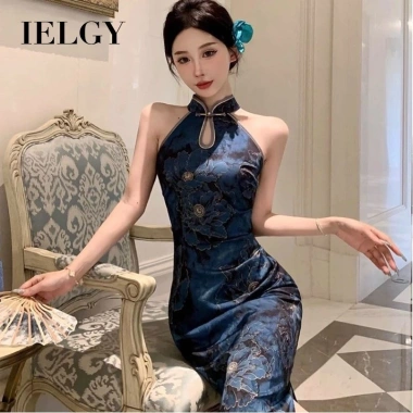 Đầm sườn xám IELGY phong cách Trung Quốc thanh lịch, họa tiết cổ điển - Giá ưu đãi 362.313₫