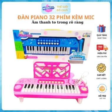 Đàn Piano Bé Đồ Chơi Đèn Nhạc & Micro Chuẩn Âm - Giá 129.000, Giảm Đặc Biệt