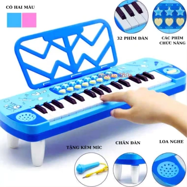 Đàn Piano Bé Đồ Chơi Đèn Nhạc & Micro Chuẩn Âm - Giá 129.000, Giảm Đặc Biệt 5