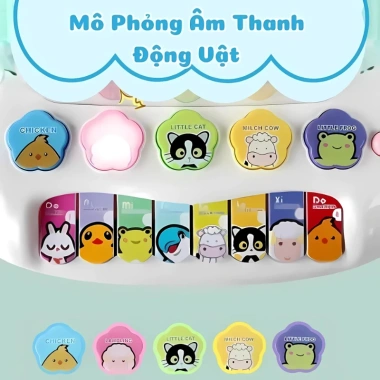 Đàn Piano Điện Tử Cối Xay Gió có Đèn, 13 Bản Nhạc Động Vật - Đồ Chơi Bé 125.000₫ 7