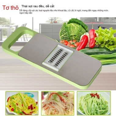 Dao Bào Đa Năng 5 in 1 - Bào Rau Củ, Thái Hạt Lựu, Cắt Sợi Khoai Tây - 41k