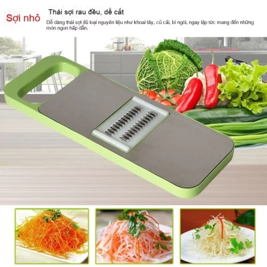 Dao Bào Đa Năng 5 in 1 - Bào Rau Củ, Thái Hạt Lựu, Cắt Sợi Khoai Tây - 41k