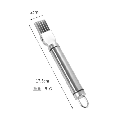Dao cắt hành 6 lưỡi đa năng thép không gỉ cao cấp, dụng cụ tỉa rau củ - 47.000đ