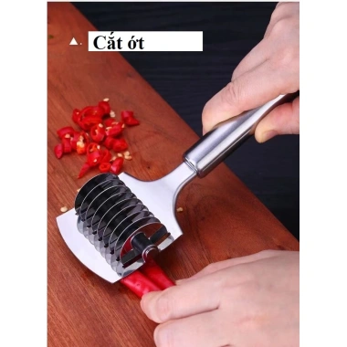 Dao cắt mì đa năng inox cao cấp, cắt bột nhanh gọn, giảm giá 39.000 VND 8