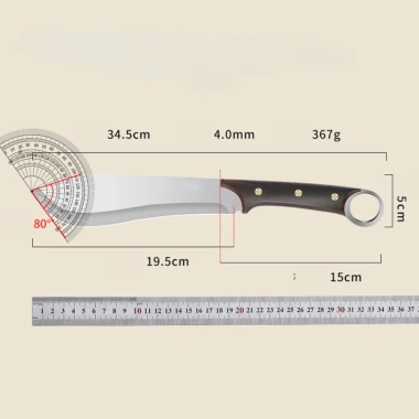 Dao Chặt Đa Năng 34cm Siêu Cứng Không Gỉ - Chặt Xương, Gà, Dừa, Thép Nhật - 159.000đ