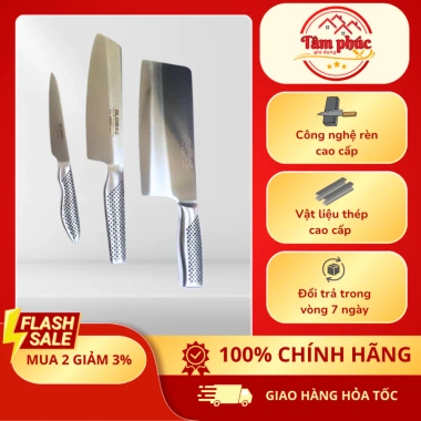 Dao Chặt, Dao Thái, Dao Gọt Nhật Bản - Thép Cromova18, Độ Bền Tuyệt Đối, Giá 115.500₫
