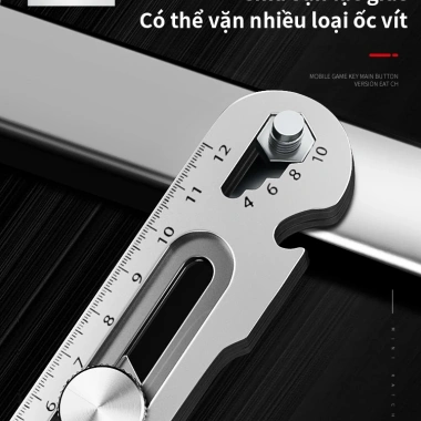 Dao đa năng ConicalHat thép không gỉ 6 trong 1 - lưỡi cắt giấy 18mm, tiện lợi cho văn phòng và học sinh, chỉ 180.000₫