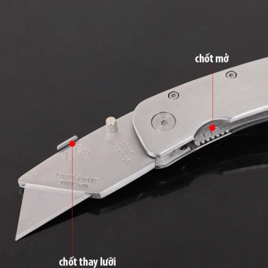 Dao gấp inox thép không rỉ, chống rỉ sét, hỗ trợ rọc giấy - Bền đẹp, thích hợp đi phượt, giảm còn 99.000đ 7