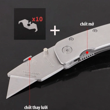 Dao gấp inox thép không rỉ, chống rỉ sét, hỗ trợ rọc giấy - Bền đẹp, thích hợp đi phượt, giảm còn 99.000đ 9