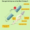 Dao gọt đa năng mini SUZUKO HOUSE 2 đầu inox không rỉ cho văn phòng và du lịch 2
