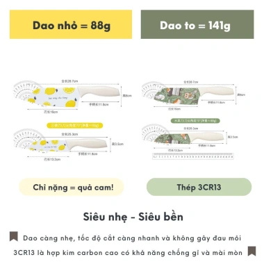 Dao gọt hoa quả chống gỉ, vỏ bao du lịch, in chuyển nhiệt xinh xắn – 65.000₫ 8