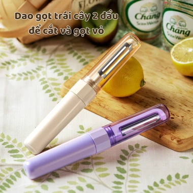 Dao gọt hoa quả hai đầu 2 trong 1 Tomito – Nạo và cắt gọn, tiện lợi, giá 60.000 4