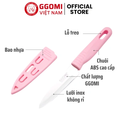 Dao gọt trái cây Hàn Quốc GGomi GG351P - Lưỡi siêu sắc, bao ABS, tiện du lịch, chỉ 55.000₫ 5
