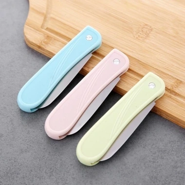 Dao Gọt Vỏ Trái Cây Gập Lưỡi Thép R4 - Cắt Hoa Quả Du Lịch Tiện Dụng, Giá 11.200₫ Giảm Giá 2