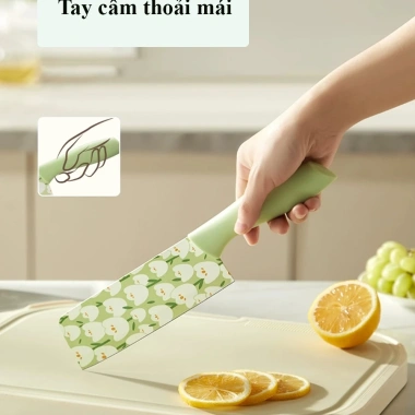 Dao kháng khuẩn họa tiết - bộ đa năng cắt rau, thái thịt, làm bếp, chỉ 40.000đ 4