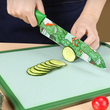 Dao kháng khuẩn họa tiết - bộ đa năng cắt rau, thái thịt, làm bếp, chỉ 40.000đ 10