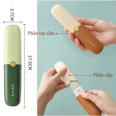 Dao Mini Cắt Gọt 2 Đầu Nắp Đậy - An Toàn, Tiện Lợi cho Du Lịch - Giá 38.400 VND 4