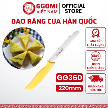 Dao răng cưa GGomi GG360 đa năng, phù hợp nhà bếp, du lịch dã ngoại - gọt trái cây, bánh mì 54.600 VND