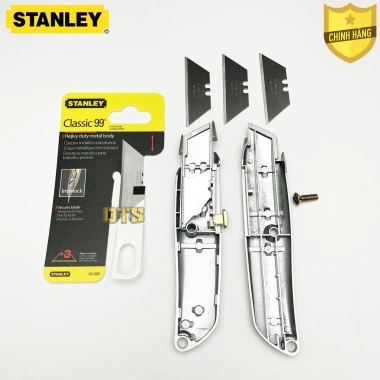 Dao rọc cáp cán nhôm STANLEY 10-099 - dao trổ 3 lưỡi thép, rổ đa năng, giảm giá 3