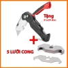 Dao Rọc Cáp Đa Năng DLX - Gấp Gọn, Lưỡi Siêu Sắc, Kèm Dao Rọc Giấy & Lưỡi Sơ Cửa, 32.000đ 8