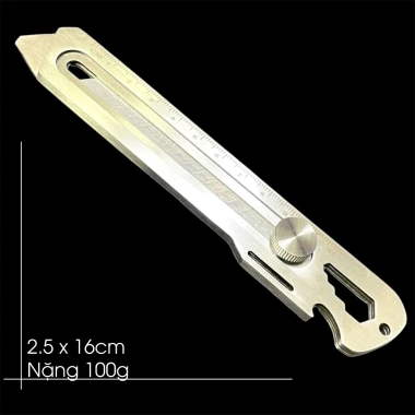 Dao rọc giấy 7 lưỡi SK5 18mm, thép không rỉ, dùng gia đình văn phòng dã ngoại 2