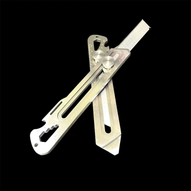 Dao rọc giấy 7 lưỡi SK5 18mm, thép không rỉ, dùng gia đình văn phòng dã ngoại 7