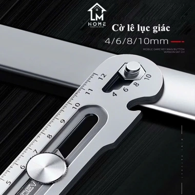 Dao Rọc Giấy Đa Năng Thép Không Rỉ 6 trong 1 - Thước Đo, Vặn Ốc, Vít, 15.200 VND 3