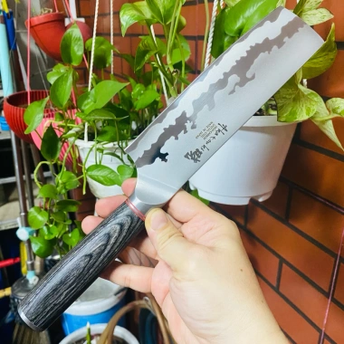 Dao Thái Nhật Cao Cấp Vân Sóng 31cm - Lưỡi 18cm Thép Không Rỉ Sắc Bén Giá 243.000đ