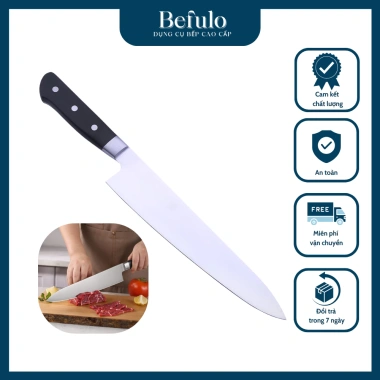 Dao Thái Sashimi Cắt Sushi Bản To Kiểu Nhật - Lưỡi sắc, cán nhựa đen, giảm giá, chỉ 231.800₫