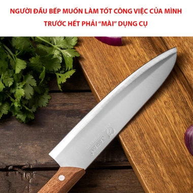 Dao thái thịt ASAKH SK5 inox siêu sắc, cán gỗ kiểu Nhật - Giá chỉ 42.5k 3