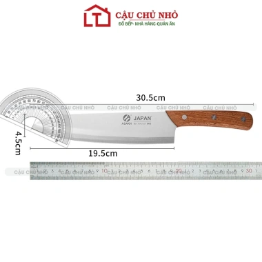 Dao thái thịt ASAKH SK5 inox siêu sắc, cán gỗ kiểu Nhật - Giá chỉ 42.5k 5
