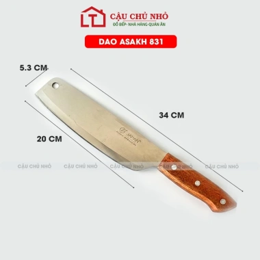 Dao thái thịt ASAKH SK5 inox siêu sắc, cán gỗ kiểu Nhật - Giá chỉ 42.5k 8