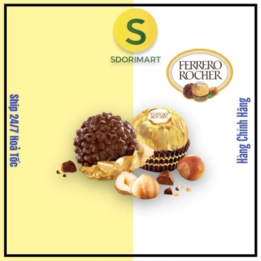 Date mới Kẹo socola Ferrero Rocher Đức 16-30 viên - Giá từ 327.600 giảm còn 252.000 VNĐ