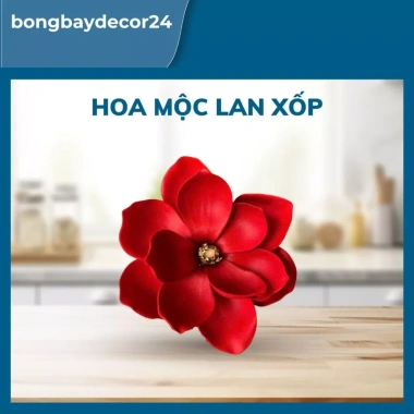 Đầu Bông Hoa Mộc Lan Xốp Cao Cấp Trang Trí Tài Lộc Giỏ Quà Handmade Phụ Kiện Tháp Bánh Tết 2.026 Giá 10,000 VND