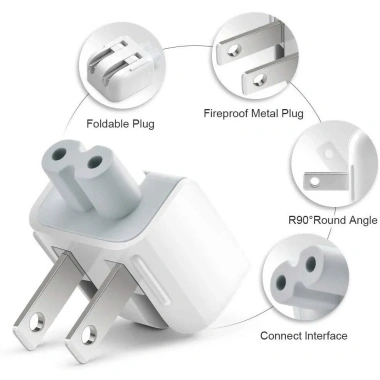 Đầu cắm sạc Zin gập US-UK cho MacBook và iPad chuẩn tiện dụng, chỉ 25.000 VND 4