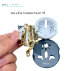 Đầu chuyển đổi phích cắm điện 3 chân sang 2 chân EU - Lõi đồng cao cấp, không gỉ, giá 19.600₫ 2