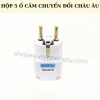 Đầu chuyển đổi phích cắm điện 3 chấu sang 2 chấu - Chân cắm châu Âu nhập khẩu, giá chỉ 52.000 VND