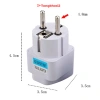 Đầu chuyển đổi phích cắm điện 3 chấu sang 2 chấu châu Âu - Tongkhosi2, giá chỉ 12.650 VND 4
