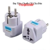 Đầu chuyển đổi phích cắm điện 3 chấu sang 2 chấu châu Âu - Tongkhosi888