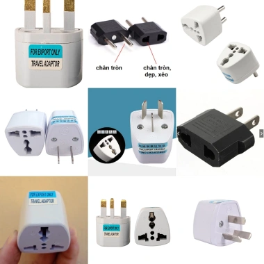 Đầu chuyển đổi phích cắm du lịch đa năng, tự chọn loại, giá chỉ 19.000đ