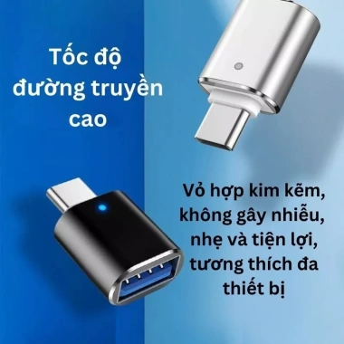 Đầu chuyển USB 3.0 sang Type C OTG Kết nối chuột, bàn phím, tay cầm, sạc, giá 22.000₫ 6