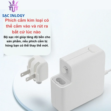 Đầu Củ Sạc Nhanh INLOGY cho iPhone - Chuyển Đổi US/EUR, Giá Giảm 69.000đ