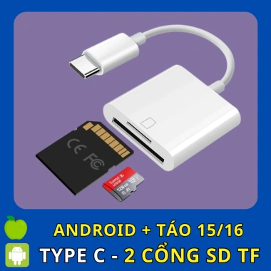 Đầu đọc thẻ nhớ SD TF cho điện thoại, tương thích iPhone và các thiết bị Apple, giá ưu đãi 79.000₫ 9