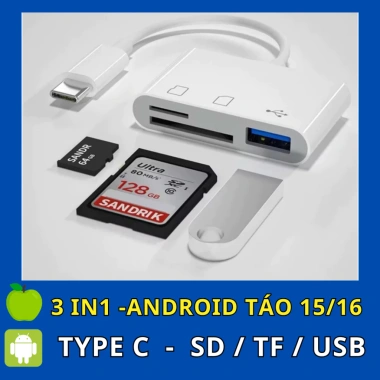 Đầu đọc thẻ nhớ SD TF cho điện thoại, tương thích iPhone và các thiết bị Apple, giá ưu đãi 79.000₫ 10