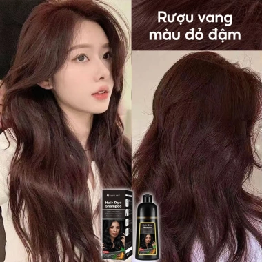Dầu Gội Nhuộm Tóc Tại Nhà Tạo Bọt Dễ Tẩy 500ml Chiết Xuất Thực Vật Màu Tím Thời Trang 139.000đ