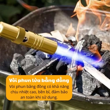 Đầu khò gas mini đồng chịu nhiệt 1.200°C – Gắn bình tiện lợi, đa năng cho bếp, hàn và mồi than BBQ, giá ưu đãi 48k 8