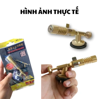 Đầu khò gas mini đồng chịu nhiệt 1.200°C – Gắn bình tiện lợi, đa năng cho bếp, hàn và mồi than BBQ, giá ưu đãi 48k 9